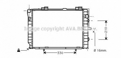 AVA QUALITY COOLING ms2229 -  Радиатор, охлаждение двигателя